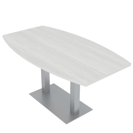 Skutchi Designs 33.5 in W, 69.5 in L, 29 in H, Engineered Wood Top, White HAR-BOT-34x70-DOU-WHCYPRESS